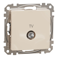 Розетка 1-місна кінцева TV прихована бежева Schneider Electric Sedna Design