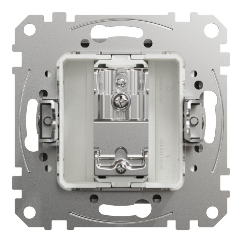 Розетка 1-местная оконечная TV скрытая алюминий Schneider Electric Sedna Design