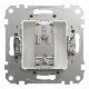 Розетка 1-местная оконечная TV скрытая алюминий Schneider Electric Sedna Design