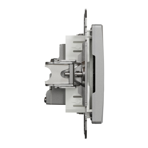 Розетка 1-местная оконечная TV скрытая алюминий Schneider Electric Sedna Design