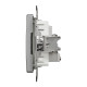 Розетка 1-местная оконечная TV скрытая алюминий Schneider Electric Sedna Design
