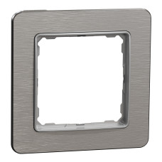 Рамка 1-местная матовый алюминий Schneider Electric Sedna Elements