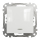 Вимикач 1-клавішний перехресний з підсвічуванням білий Schneider Electric Sedna Design
