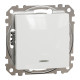 Вимикач 1-клавішний перехресний з підсвічуванням білий Schneider Electric Sedna Design