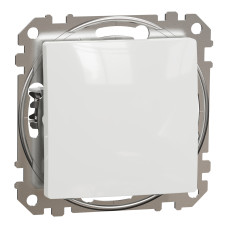 Кнопка проходная 2-модульная скрытая белая Schneider Electric Sedna Design
