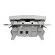 Кнопка проходная 2-модульная скрытая алюминий Schneider Electric Sedna Design