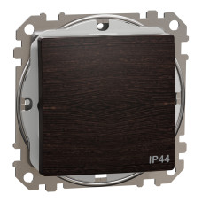 Выключатель 1-клавишный проходной IP44 скрытый венге Schneider Electric Sedna Elements
