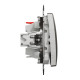 Вимикач прохідний матовий алюміній Schneider Electric Sedna Elements, SDD170106