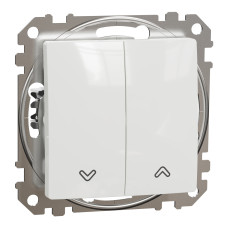 Выключатель жалюзи скрытый белый Schneider Electric Sedna Design