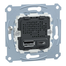 Механізм Type-A + Type-C 2,4А Schneider Electric Merten, MTN4366-0110