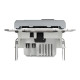 Розетка 2-местная с USB Type-A + Type-C 4А скрытая сталь Schneider Electric Asfora
