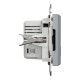 Розетка 2-местная с USB Type-A + Type-C 4А скрытая сталь Schneider Electric Asfora