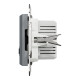 Розетка 2-местная с USB Type-A + Type-C 4А скрытая сталь Schneider Electric Asfora