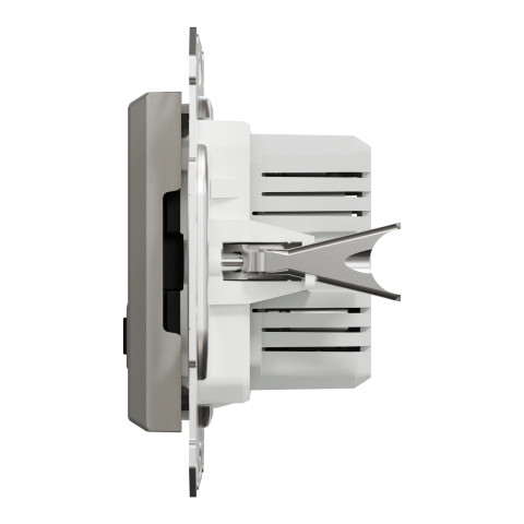 Розетка 2-местная с USB Type-A + Type-C 4А скрытая бронза Schneider Electric Asfora