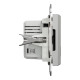 Розетка 2-местная с USB Type-A + Type-C 4А скрытая алюминий Schneider Electric Asfora