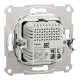 Розетка 2-местная с USB Type-A + Type-C 4А скрытая алюминий Schneider Electric Asfora