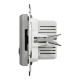 Розетка 2-местная с USB Type-A + Type-C 4А скрытая алюминий Schneider Electric Asfora