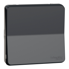 Выключатель 1-клавишный перекрёстный 10А IP55 скрытый чёрный Schneider Electric Mureva S