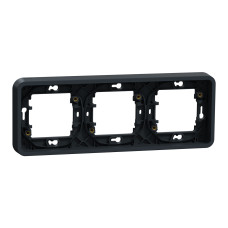 Рамка 3-місна IP55 чорна Schneider Electric Mureva S
