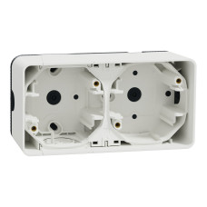 Монтажна коробка 2-місна IP55 накладна біла Schneider Electric Mureva S