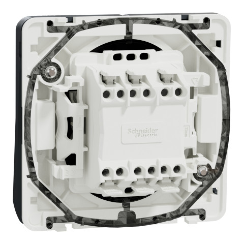 Механізм прохідного вимикача IP55 чорний Schneider Electric Mureva S, MUR35019