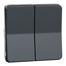 Механизм проходного выключателя IP55 чёрный Schneider Electric Mureva S, MUR35019