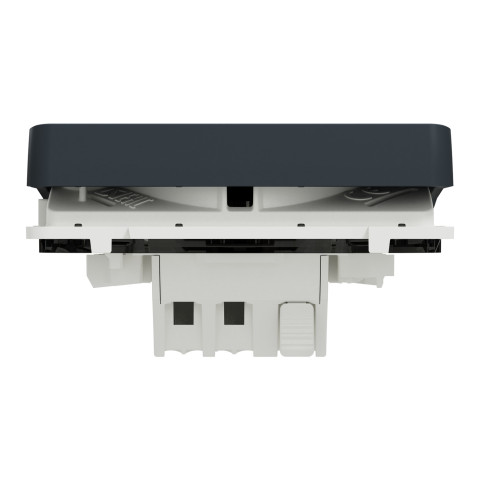 Выключатель 1-клавишный проходной 10А IP55 скрытый чёрный Schneider Electric Mureva S