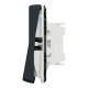 Выключатель 1-клавишный проходной 10А IP55 скрытый чёрный Schneider Electric Mureva S