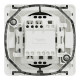 Вимикач 1-клавішний прохідний 10А IP55 прихований білий Schneider Electric Mureva S