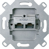 Механізм 2-місної розетки Cat.6 полярно-білий Schneider Electric Merten, MTN465706