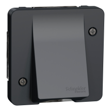 Лицевая панель вывода кабеля IP55 чёрная Schneider Electric Mureva S, MUR37931