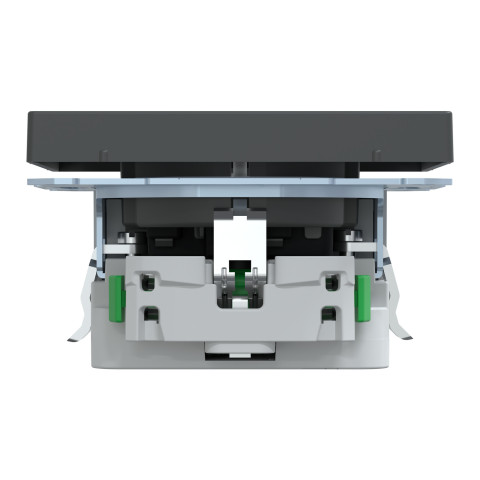 Розетка 1-местная с заземлением с USB антрацит Schneider Electric Merten D-Life