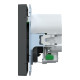 Розетка 1-местная с заземлением с USB антрацит Schneider Electric Merten D-Life