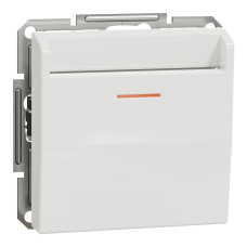 Выключатель карточный без рамки скрытый белый Schneider Electric Asfora