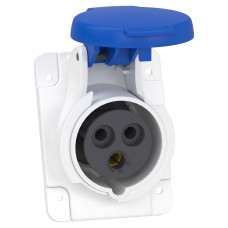 Розетка 2P+PE 16А 220В IP44 скрытая серая Schneider Electric Mureva, PKF16F423