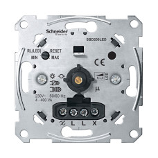 Механизм поворотного диммера LED нержавеющая сталь Schneider Electric Merten, MTN5134-0000