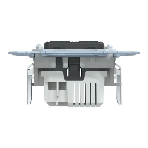 Механизм розетки с USB 2,1А чёрный Schneider Electric Merten, MTN4366-0100