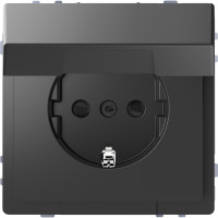 Розетка 1-місна з заземленням антрацит Schneider Electric Merten D-Life, MTN2310-6034