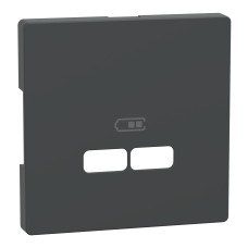 Лицевая панель с USB антрацит Schneider Electric Merten D-Life, MTN4367-6034