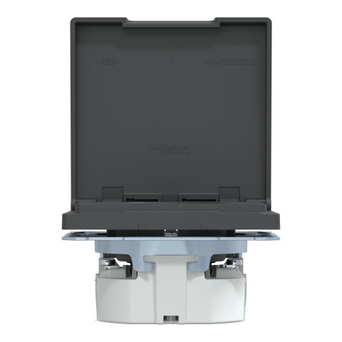 Розетка з заземленням IP44 антрацит Schneider Electric Merten D-Life, MTN2314-6034
