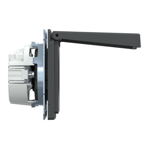 Розетка з заземленням IP44 антрацит Schneider Electric Merten D-Life, MTN2314-6034