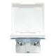 Розетка 1-місна з заземленням IP44 лотос Schneider Electric Merten D-Life, MTN2314-6035