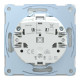 Розетка 1-місна з заземленням IP44 лотос Schneider Electric Merten D-Life, MTN2314-6035