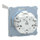 Розетка 1-місна з заземленням IP44 лотос Schneider Electric Merten D-Life, MTN2314-6035