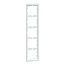 Рамка 5-місна лотосова біла Schneider Electric Merten D-Life, MTN4050-6535
