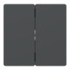 Клавіша 2-клавішного вимикача антрацит Schneider Electric Merten D-Life, MTN3400-6034