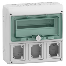 Щит навесной 12 модулей с 3 отверстиями IP65 Schneider Electric Mureva