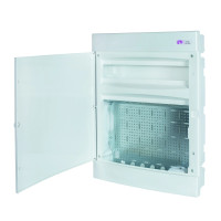 Щит встраиваемый 54 модуля IP40 белые дверцы ETI ECT 3x18PO MEDIA-MOD