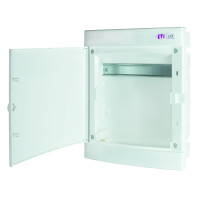 Щит вбудований 12 модулів IP40 білі дверцята ETI ECM24PO MEDIA/EMPTY