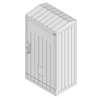 Щит ЩМПп 823х529х320 мм IP54 з похилим дахом ETI KVR 80-53-32 P